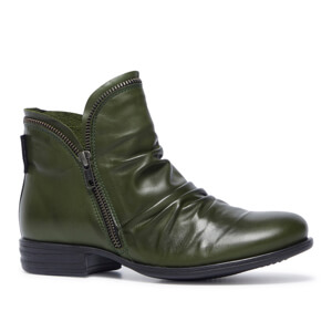 Carl Scarpa Natalia Green Leather Ankle Boots